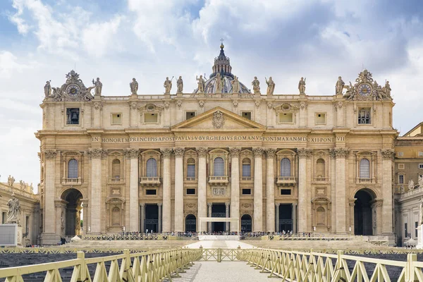 Sankt Peterskyrkan Vatikanen Basilica Papale San Pietro Vatikanen Utan Människor — Stockfoto