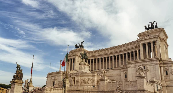 Monumentet Vittorio Emanuele Altare Della Patria Venedigtorget Rom Italien — Stockfoto