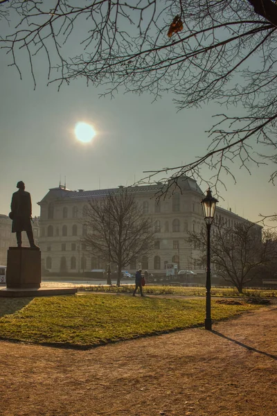 Antonín Dvorák Statue at Rudolfinum in Prague — 图库照片