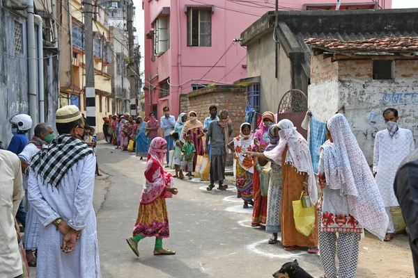 Burdwan Town Nyugat Bengál India 2020 Mati Manush Seba Pratisthan — Stock Fotó