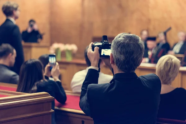 Audience at a official ceremony. — Stock Photo, Image