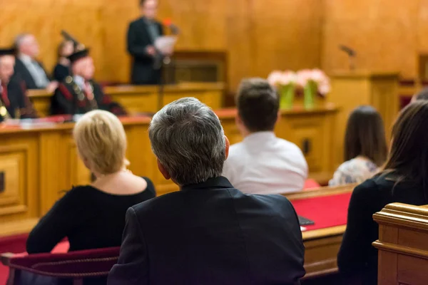 Audience at a official ceremony. — Stock Photo, Image