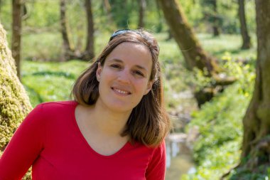 portre çekici esmer.