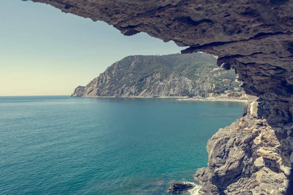 Monterosso al Mare visto desde Punta mesco . —  Fotos de Stock