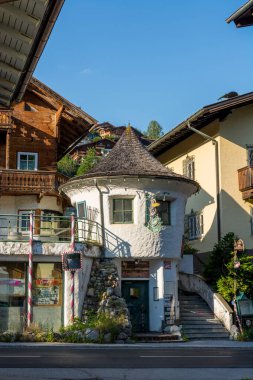 Muhlback am Hochkoenig, Avusturya - 24 Temmuz: Alp dağı köyü, 24 Temmuz 2019, Muhlback am Hochkoenig, Avusturya