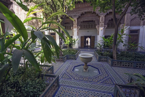 Palacio de Bahía Marrakech Imagen de stock