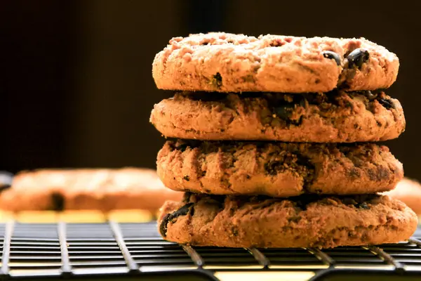 Chocoladekoekstoren Tafel — Stockfoto