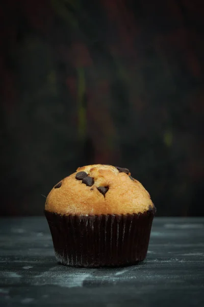 Muffin Met Chocolade Chips — Stockfoto