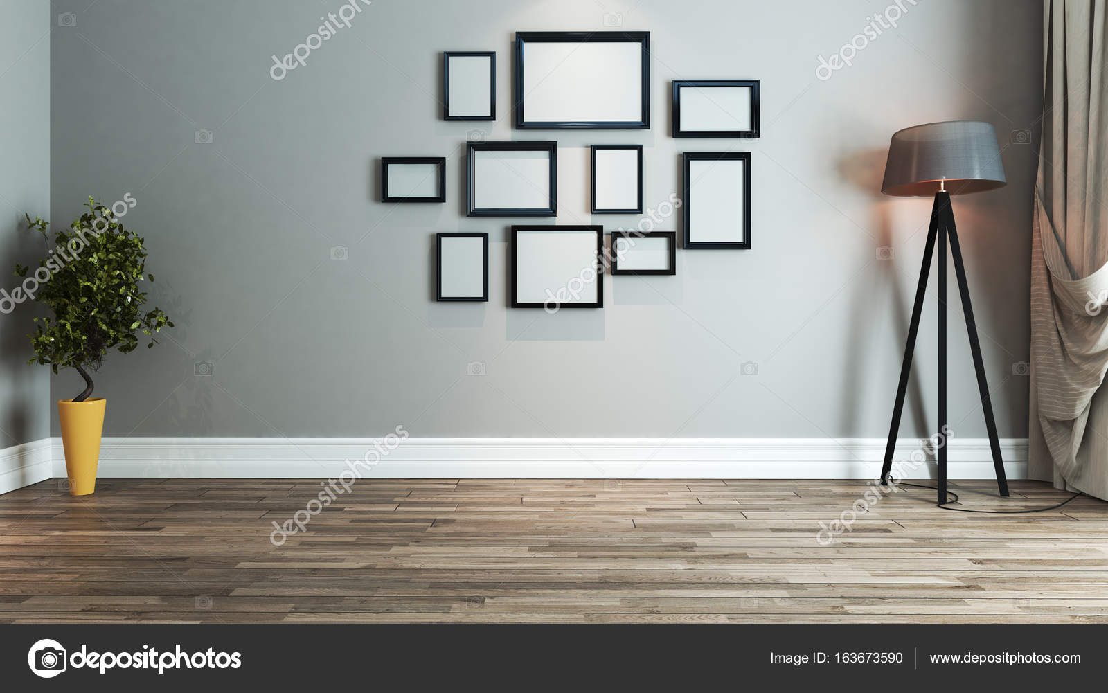 Wohnzimmer Interior Design-Idee mit Fotorahmen — Stockfoto © sseven ... Wohnzimmer Interior Design-Idee mit Fotorahmen — Stockfoto © sseven ...