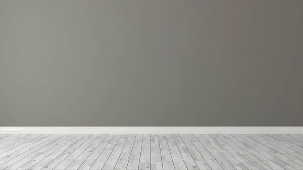 Brauner Wandhintergrund mit weißem Parkett — Stockfoto