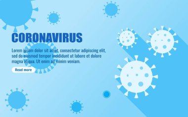 Coronavirus Sosyal Medya Hikayesi ya da Metin Alanı ile Infographic Şablonu. Corona Virüsü COVID-19 SARS-CoV2 Salgını 'nın Vektör İllüstrasyonu. Web, mobil ve yazdırma için kullanılabilir.