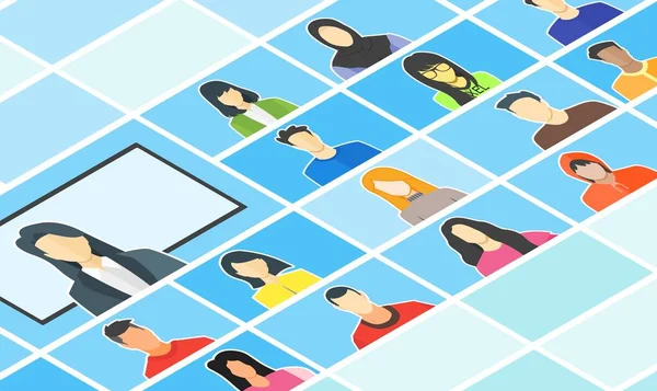 Online Sınıf. Telekonferansla ya da Coronavirus COVID-19 Salgın Kapanış Ekranı sırasında TV Video Konferansı Çağrısı ile Evden Okul Öğren. Acil Durum Okulu, Kolej & Kursu
