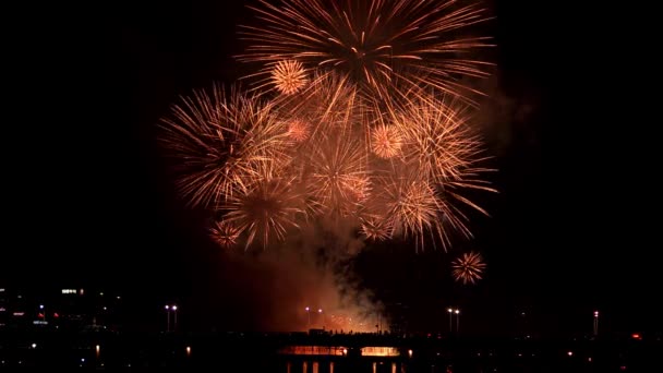 Festival de fuegos artificiales de Seúl — Vídeos de Stock