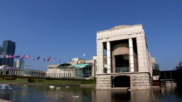 Oorlogsmonument van Korea in Seoel — Stockvideo