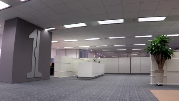 Empty office space — Stock Video