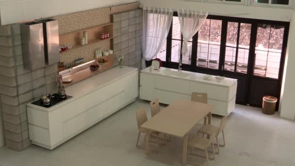 Design interior da cozinha — Vídeo de Stock