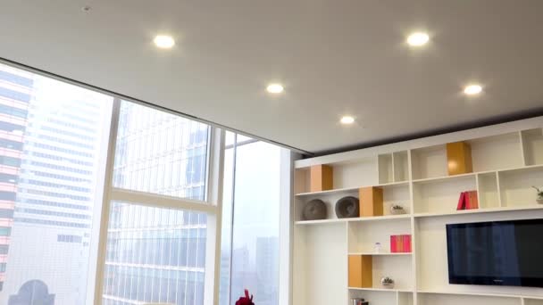 Interior Kantor Bisnis Seoul Korea — Stok Video