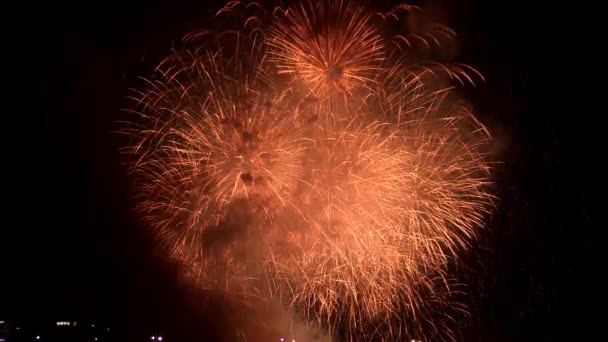 Сеул Фестиваль феєрверків — стокове відео
