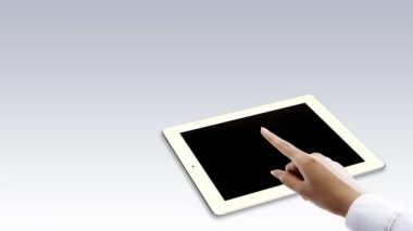 tablet pc ekran ve grafik appaering bu iş kavramı üzerinde dokunmadan el