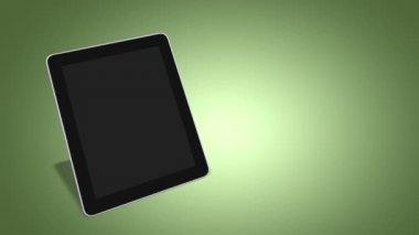 altın külçelerini ekranında, e-iş kavramı ile tablet PC anahtar deliği içinde dönen anahtar 