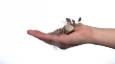 insan eli, iş kavramı yağan paralar 