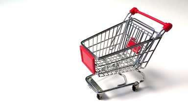 alışveriş sepeti, iş kavramı yağan paralar 