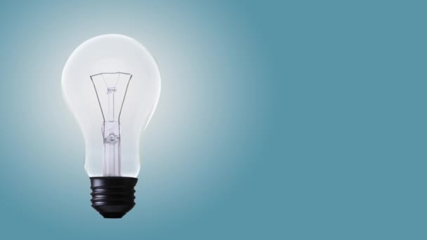 Ampoule Clignotant Éclatement Concept Énergie — Video