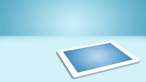 Envelop Verdwijnen Tablet Scherm Verschijnen Business Concept — Stockvideo