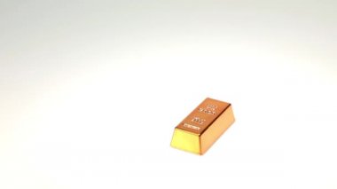 parlak altın külçeleri, para kavram Piramidi  