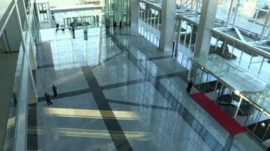 Incheon-si, Kore ofisi tarafından yürüyüş iş adamları Üstten Görünüm.