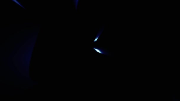 暗い背景に表示されるカラフルな光のライン — ストック動画