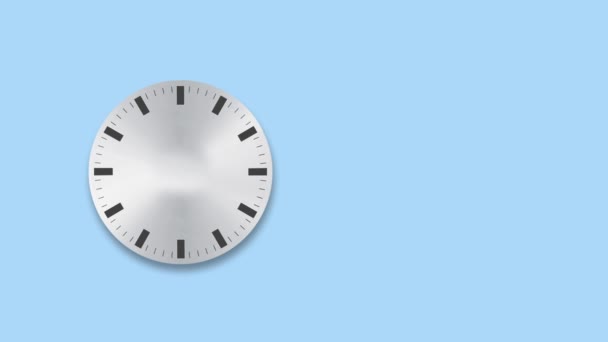 Cadran Horloge Avec Symbole Dollar Flèche Croissante Rotative Concept Économie — Video
