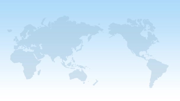 Papírové Měny Převody Otočení Pozadí Mapy Světa Ekonomiky Koncepce — Stock video