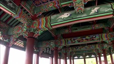 Çatı dekorasyonu Kore Tapınağı, Kore ilinde: Gyeongsangnam-do