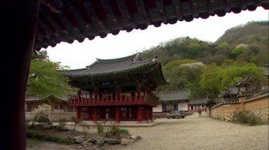 Geleneksel Kore Tapınağı, Jangheung-gun,: Jeollanam-do, Kore