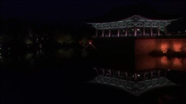 Anapji gölet geleneksel antik yapı