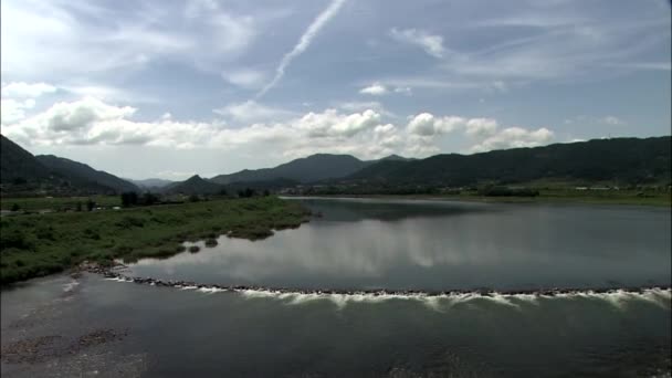 Río Seomjingang en Gurye-si — Vídeo de stock