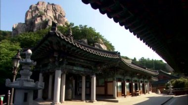 Binalar geleneksel Kore mimar tarzı bölge Budist tapınağı 