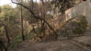 Wood, Gongju-si, Chungcheongnam-do Kore geleneksel Kore kale görünümü