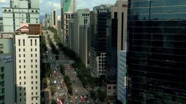 Taşıma trafik ve Seul yüksek binalar