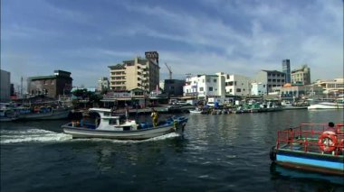 mavnalar, balıkçı tekneleri Sokcho-si, Gangwon-do, Kore alan, demirleme içinde