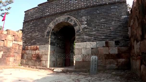 Традиційна фортеця Сувон-сі — стокове відео