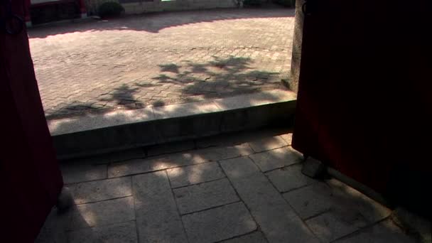 韓国の慶州朝鮮寺の入り口 — ストック動画