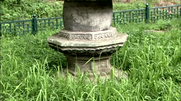 Памятник Традиционному Храму Gokseong Gun Чолланам Корея — стоковое видео