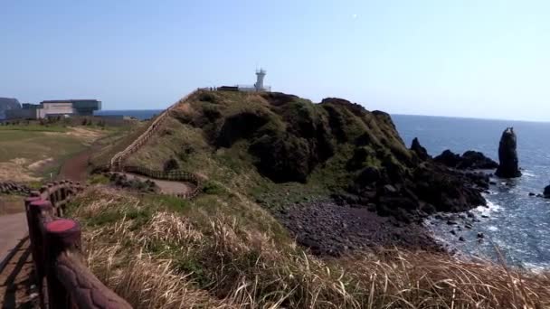 Ανοιξιάτικο τοπίο από νησί Jeju — Αρχείο Βίντεο