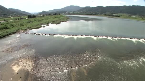 Río Seomjingang en Gurye-si — Vídeo de stock