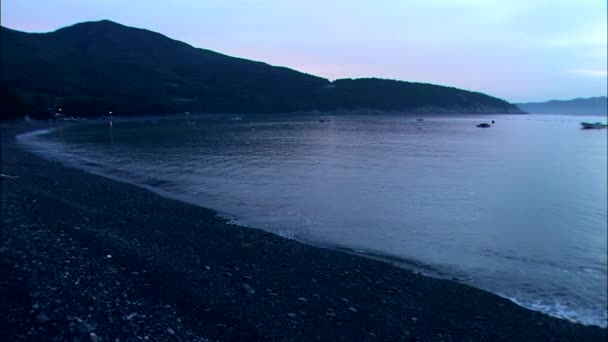 Bateaux sur la mer en Corée — Video