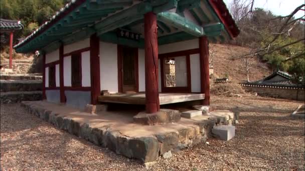View Traditional Korean Temple Chungdo Gun Gyeongbok Korea — Stock Video