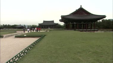 Geleneksel eski Kore Tapınağı, Poseokjeong Pavilion, tapınakta Gyeongju-si, Gyeongbuk, Kore