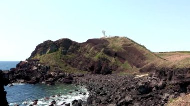 Jeju Adası'nın bahar manzara